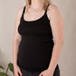 Organic Breastfeeding Strappy Vest in Black *PreLoved*