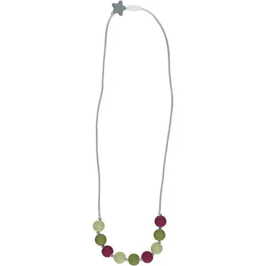 Nibbling - Henley Teething Necklace: Pomegranate and Kale