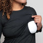 Nursing Breastfeeding Tunic Dress in Black Organic Cotton