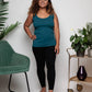 Vest Top in Teal Organic Cotton for women