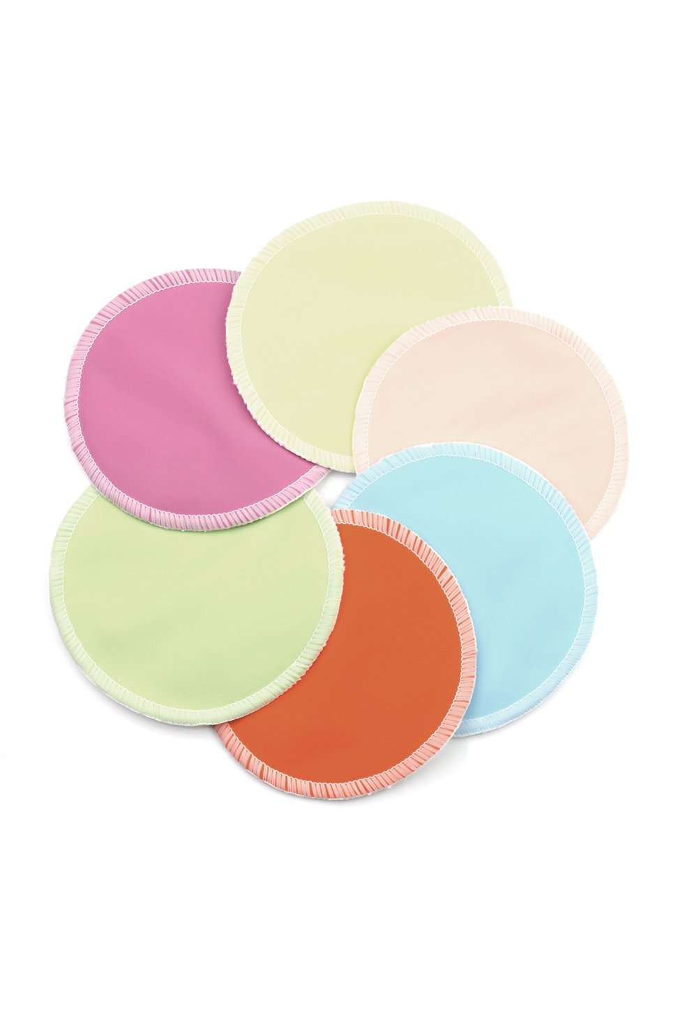 Washable Breastfeeding Pads, Rainbow pads (3 pairs - no wet bag)